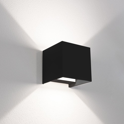 Nástěnná - CEN UDSNE-2012 Venkovní nástěnné LED svítidlo up/down QUADRATO černá 20W 3000/4000/6500K IP65 - CENTURY - foto 1