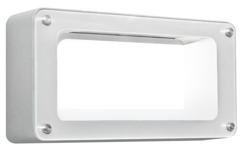 Nástěnná - CEN PLD-051230 LED SVÍTIDLO ESTERNA PALADINO na ZEĎ 6W 3000K 450Lm 120d 242x122x60mm IP54  - CENTURY - foto 1