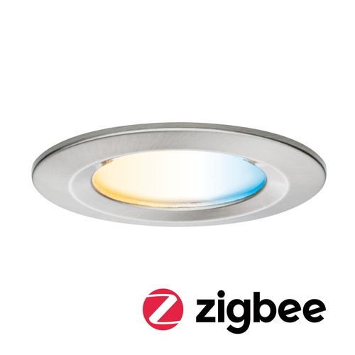 Koupelnová - P 92448 LED vestavné svítidlo Nova Coin IP44 kruhové 78mm měnitelná bílá 6W 230V kov kartáčovaný hliník - PAULMANN - foto 1