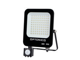 Vnější světlomety - LED SMD Floodlight Černé tělo IP65 se senzorem