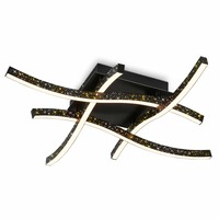 Dekorativní - BRILO 3718-045 LED nástěnné a stropní svítidlo, 64,5 cm, 24 W, 700 lm, černá - BRILO