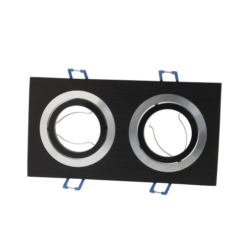 Vestavná bodová svítidla - Podhledový rámeček D10-2B černý - foto 1