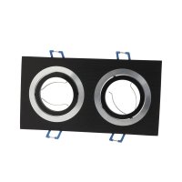 Vestavná bodová svítidla - Podhledový rámeček D10-2B černý