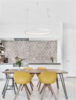 Kruhová - NV 9345617 Závěsné svítidlo PERRINE bílý hliník a akryl LED 42W 230V 3000K IP20 stmívatelné - NOVA LUCE