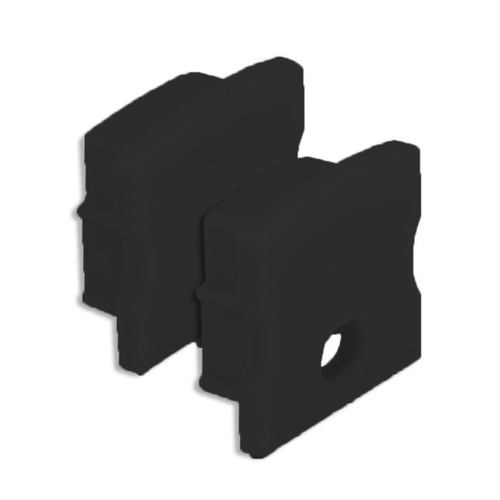 Krytky pro Al profily - SLC S43303B Konovka pro profil Pro A3 černá 2x - TLG - foto 1