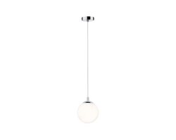 Koupelnová - P 70895 Závěsné svítidlo Globe IP44 E27 20W satin / chrom - PAULMANN
