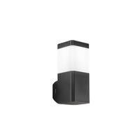 Nepřímé osvětlení - FAN I-FOCUS-Q-AP-NER Nástěnné svítidlo, hranaté, polykarbonátové, černé, 1 x GU10, 131 x 100 x 242 mm, IP65 - FANEUROPE