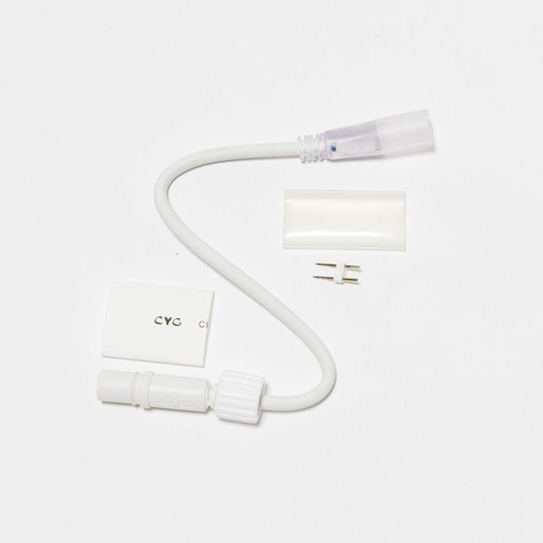 Příslušenství - DLED DDN21 DecoLED Prodlužovací kabel pro D-TYP jednostranný LED Neon, IP67, 25 cm, bílý, samčí DDN21 - foto 1