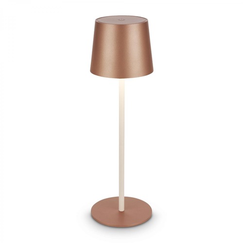Stolní lampy dekorační - BRILO 7708014 Bota stolní lampa - 2,6W, 120lm, nabíjecí, LED, stmívatelné, dotykový vypínač, teplá bílá, kávová - BRILO - foto 1