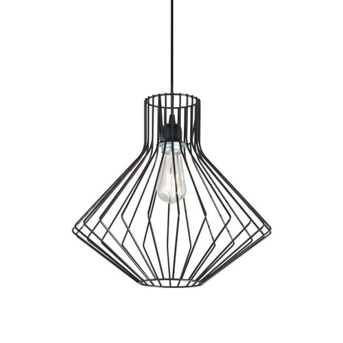 Kónická - ILUX 167497 Závěsné svítidlo Ideal Lux Ampolla-4 SP1 nero 167497 černé 39,5cm - IDEALLUX - foto 1