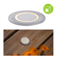 Zapuštěná - P 94727 LED zemní svítidlo zlaté světlo neláká hmyz IP67 kruhové 50mm 2200K 2,2W 230V hliník umělá hmota/kov - PAULMANN