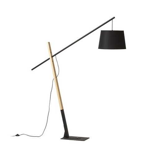 Stojací lampy - RED R13653 DANTE stojanová černá dřevo 230V E27 25W - RED - DESIGN RENDL - foto 1