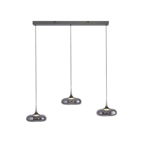 Vícečetná - LD 15693-15 Kolekce Schöner Wohnen LED závěsné svítidlo POSH, šedá, stmívatelné, Comfort Lift, SimplyDim, 3000K - JUST LIGHT - foto 1