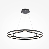 Vícečetná - M MOD070PL-L63B3K Závěsné svítidlo Fad 3000K 36W teplá bílá 2900lm černý kov designové - MAYTONI