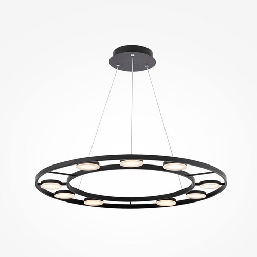 Vícečetná - M MOD070PL-L63B3K Závěsné svítidlo Fad 3000K 36W teplá bílá 2900lm černý kov designové - MAYTONI - foto 1
