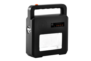 Solární produkty - Solární přenosný Bluetooth reproduktor + lampa černá
