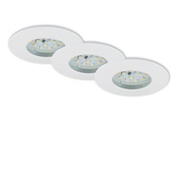 Kruhová - BRI 7204-036 3ks sada LED vestavné svítidlo, pr. 7,5 cm, bílé - BRILONER