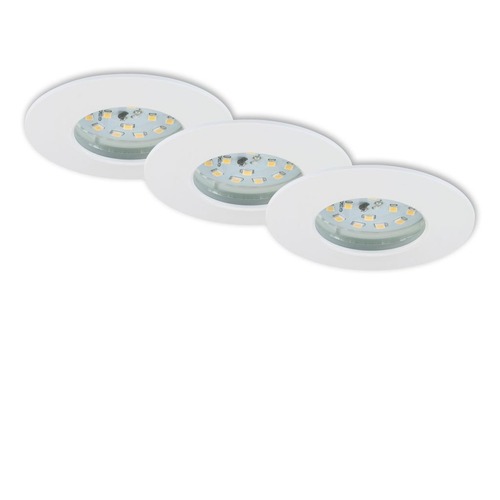 Kruhová - BRI 7204036 3ks sada LED vestavné svítidlo, pr. 7,5 cm, bílé (starý kód: BRI 7204-036) - BRILONER - foto 1