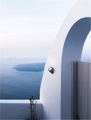 Nástěnná - NV 9060199 Venkovní nástěnné svítidlo CAPO černý hliník a tvrzený skleněný difuzor LED 3W 3000K 220-240V IP65 - NOVA LUCE - foto 1