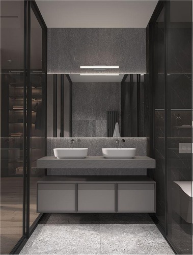 K zrcadlu - NV 787014 Nástěnné svítidlo nad obrazy a zrcadla WILLOW bílý hliník a akryl LED 12W 230V 3000K IP44 - NOVA LUCE - foto 1