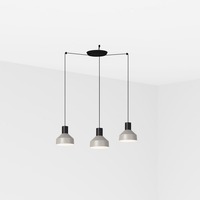 Kónická - FARO 68593-3L KOMBO 200 závěsné svítidlo, šedá, 3L - FARO