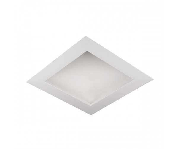 Hranatá - KHL K50415.GY.3K VÝPRODEJ - Zápustné svítidlo TINA bílé / šedé LED 8W 3000K 109X109mm hranaté - KOHL-Lighting - foto 1