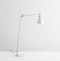 Stojací lampy - AR A014610 Tolomeo Basculante Reading stojací lampa - tělo lampy se saténovým difuzorem 180 - ARTEMIDE