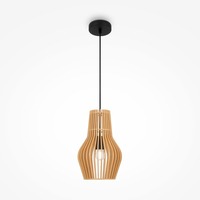 Kónická - M MOD191PL-01W Závěsné svítidlo Roots E27 40W béžová kov skandinávský design - MAYTONI