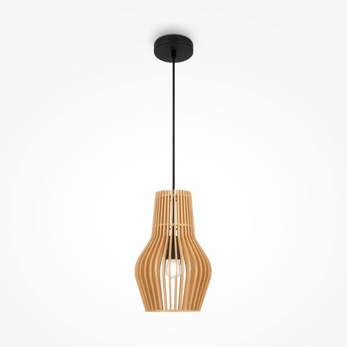Kónická - M MOD191PL-01W Závěsné svítidlo Roots E27 40W béžová kov skandinávský design - MAYTONI - foto 1