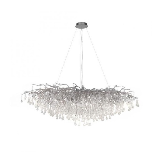 Dekorativní - PN 2031-55 Závěsné svítidlo ICICLE 15x G9 40W š.150cm stříbrná - PAUL NEUHAUS - foto 1