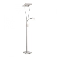 Stojací lampy - LD 11776-55 HELIA LED stojací lampa se čtecím ramenem, ocel, design 3000K - LEUCHTEN DIREKT / JUST LIGHT