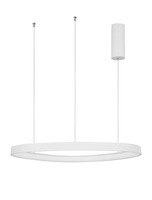 Kruhová - NV 9053551 Závěsné svítidlo ESTEVA bílý hliník a akryl LED 48W 230V 3000K IP20 stmívatelné - NOVA LUCE