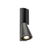 Nástěnná - LA 1008012 T-TUBE nástěnné světlo pro povrchovou montáž, GU10, jednoduché, IP44, max. 10 W, černé - BIG WHITE (SLV)
