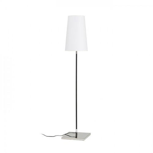 Stojací lampy - RED R12466 LULU stojanová bílé stínidlo/noha černá chrom 230V E27 28W - RED - DESIGN RENDL - foto 1