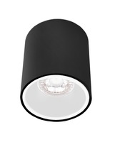 Downlight - CEN ESRNB80-GU10 ESSENZA přisazené svítidlo GU10 černá/bílá 80mm - CENTURY