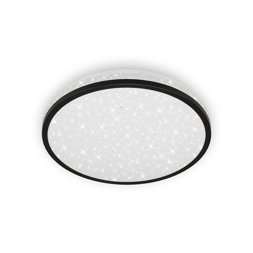 Kruhová - BRI 3403-015 LED stropní svítidlo hvězdné nebe, pr. 28 cm, 12 W, černá - BRILONER - foto 1