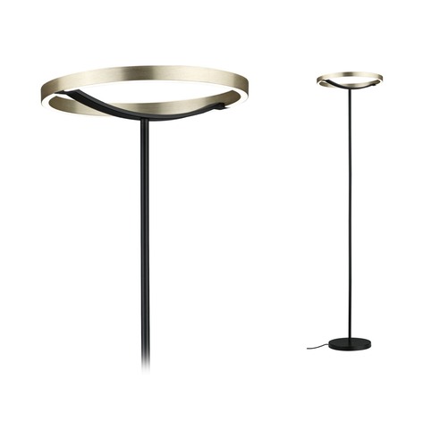 Stojací lampy - P 94926 LED stojací svítidlo 3-krokové-stmívatelné Melira 2700K 1570mm 17,5W černá mat/zlatá - PAULMANN - foto 1