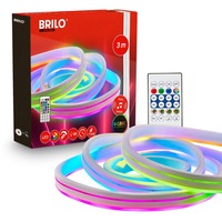 Dekorační - BRI 2368036 RGBIC USB NEON LED pásek Flexible 3m 8W dálk.ovládání + USB - BRILONER