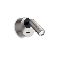 Bodová - ILUX 260631 LED Nástěnné bodové svítidlo Ideal Lux BEAN ROUND AP NICKEL 260631 3,5W 220lm 3000K IP20 7cm kulaté niklové - IDEALLUX