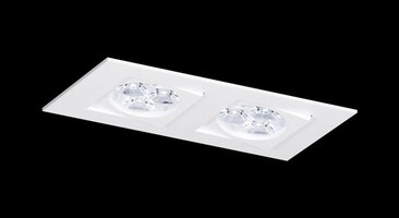 Hranatá - BPM 3001.01.RF.WH-WH.60.ST.8 Vestavné svítidlo Aluminio Blanco, bílá 7W LED 230V - BPM (STARÝ KÓD 4201LED1.D60.3K)