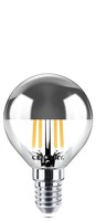 E14 - CEN INH1GSD-061427 FILAMENT LED INCANTO CHIARA SFERA SILVER DOME 6W E14 2700K DIM - CENTURY