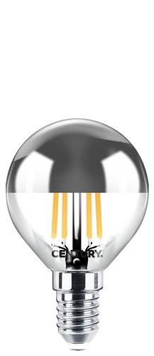 E14 - CEN INH1GSD-061427 FILAMENT LED INCANTO CHIARA SFERA SILVER DOME 6W E14 2700K DIM - CENTURY - foto 1