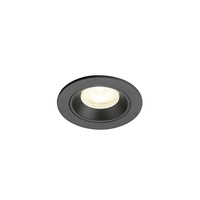 Kruhová - LA 1009313 NUMINOS® XS Stropní vestavné svítidlo, 4000 K, 55°, IP20, kulaté, černé - BIG WHITE (SLV)