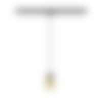 Svítidla - LA 1008263 PURI 2.0 Dome 1~ závěsné světlo, GU10, délka závěsu 200cm, 1x max. 6W, černá/zlatá - BIG WHITE (SLV)