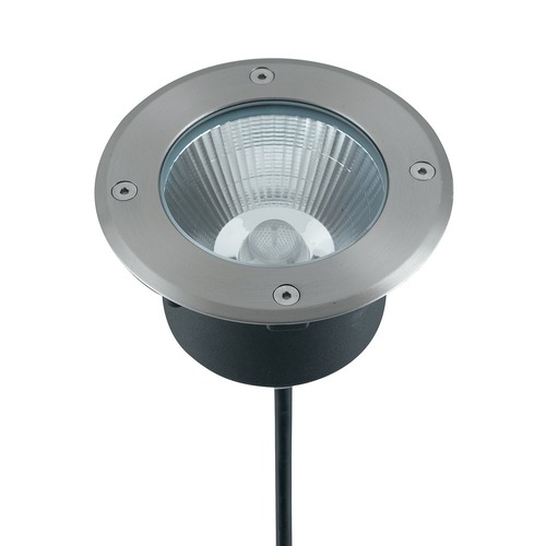 Zapuštěná - FAN LED-WALK-R14C Pochozí venkovní svítidlo LED WALK nikl INOX 12 W 1400 lm 3000 K IP67 14x9,15 cm - FANEUROPE - foto 1