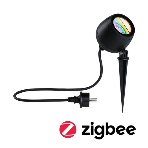 Zápichy - P 94771 LED bodové zahradní světlo Smart Home Zigbee Kikolo IP65 90mm RGBW+ 6,2W 230V antracit umělá hmota/hliník - PAULMANN - foto 1