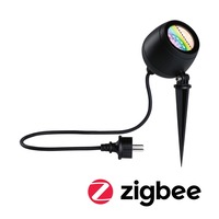 Zápichy - P 94771 LED bodové zahradní světlo Smart Home Zigbee Kikolo IP65 90mm RGBW+ 6,2W 230V antracit umělá hmota/hliník - PAULMANN