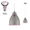 Subtilní - P 5118 Neordic set závěsné svítidlo Hilla + LED reflektor E27 kov kartáčovaný stmívatelné kov / 230V 6,5W 1300K - PAULMANN
