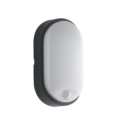 Nástěnná - FAN LED-SENSITIVE-ANT Venkovní svítidlo LED SENSITIVE antracit polykarbonát/PP 14 W 1600 lm 4000 K IP54 se senzorem 21,2x11,9x6,05 cm - FANEUROPE - foto 1