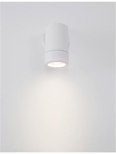 Nástěnná - NV 9010601 Venkovní nástěnné svítidlo LIMBIO bílý ABS skleněný difuzor GU10 1x7W bez žárovky IP44 světlo dolů - NOVA LUCE - foto 1